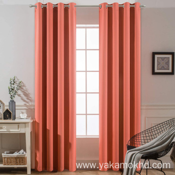 Coral Blackout Curtains 84 Inch Long
